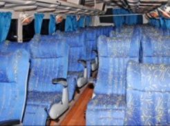 CTS Travels blue passenger seats